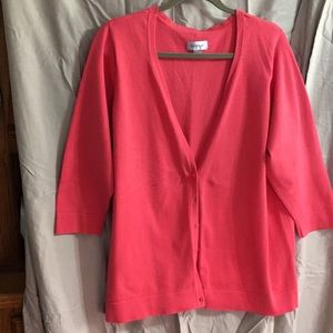Avenue 3/4 sleeve Sweater 18/20 Coral color
